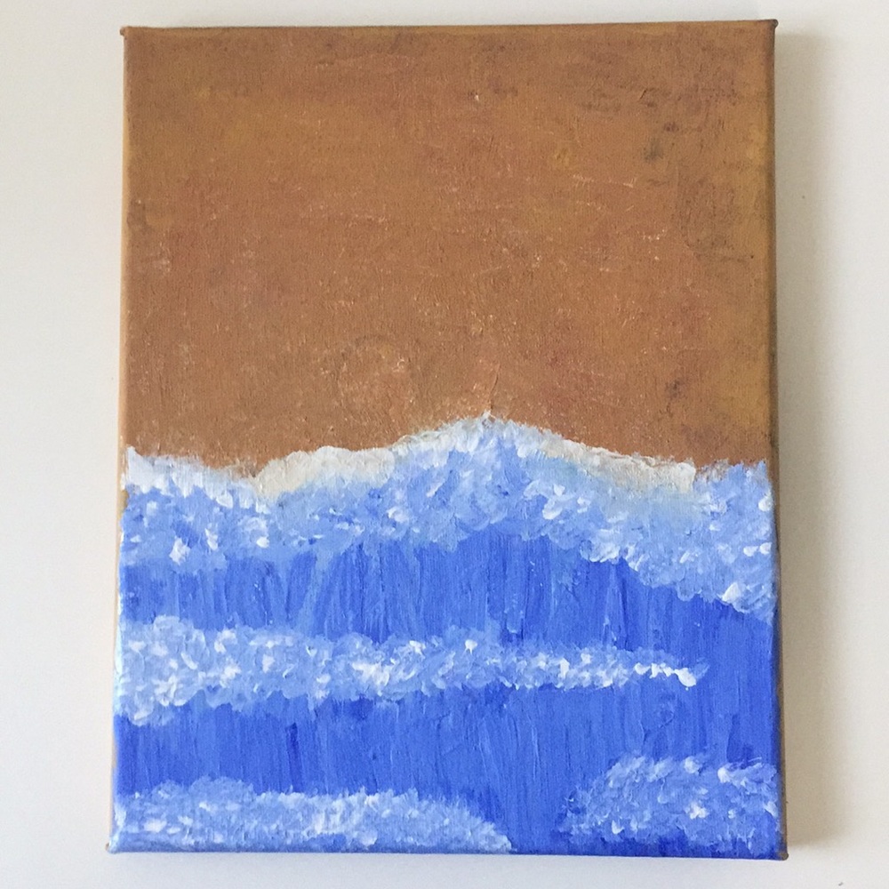 Home painted beach painting